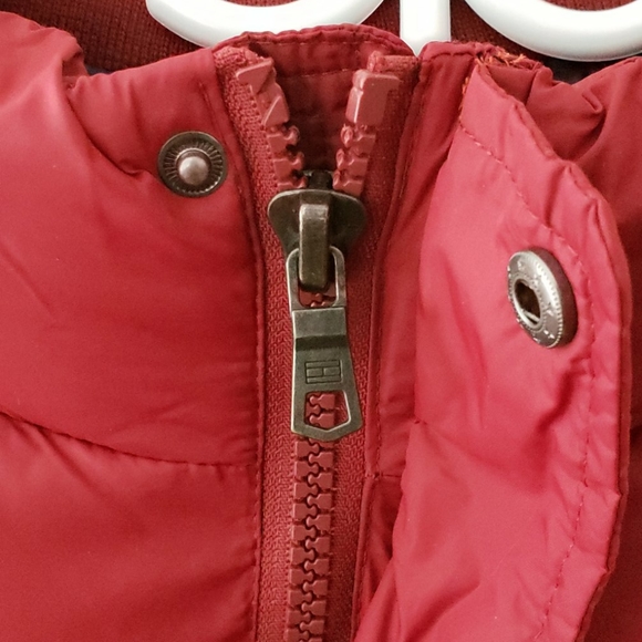 🦋Tommy Hilfiger RED Puffer Jacket Coat NWT - Picture 4 of 10